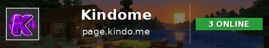 Kindome Minecraft server banner