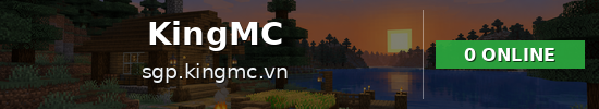 KingMC Minecraft server banner