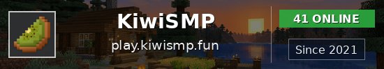 KiwiSMP Minecraft server banner