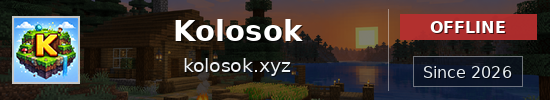 Kolosok Minecraft server banner