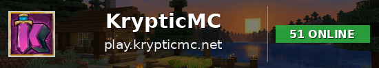 KrypticMC Minecraft server banner
