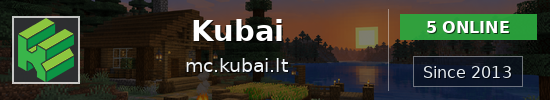 Kubai Minecraft server banner