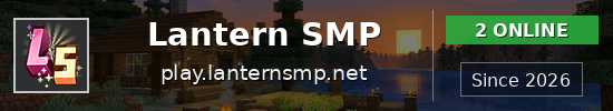 Lantern SMP Minecraft server banner