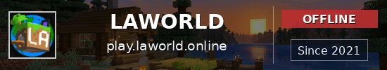 LAWORLD Minecraft server banner