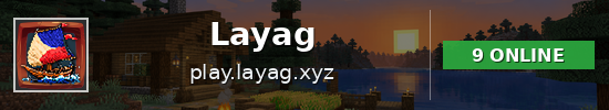 Layag Minecraft server banner