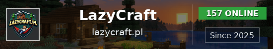 LazyCraft Minecraft server banner