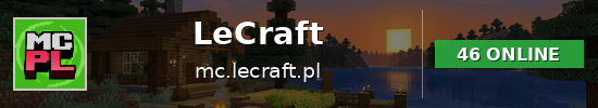 LeCraft Minecraft server banner