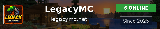 LegacyMC Minecraft server banner