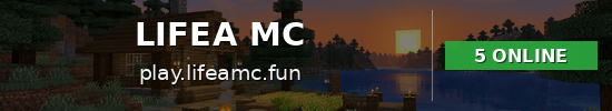 LIFEA MC Minecraft server banner
