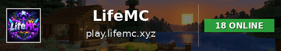 LifeMC Minecraft server banner