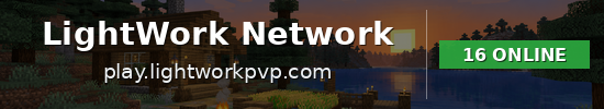 LightWork Network Minecraft server banner