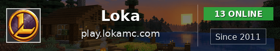 Loka Minecraft server banner