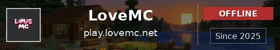 LoveMC Minecraft server banner