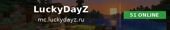 LuckyDayZ Minecraft server banner