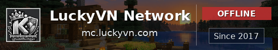 LuckyVN Network Minecraft server banner