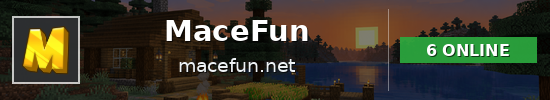 MaceFun Minecraft server banner