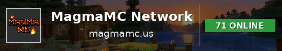 MagmaMC Network Minecraft server banner