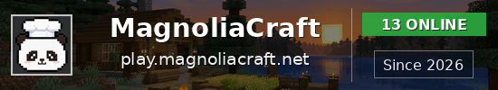 MagnoliaCraft Minecraft server banner