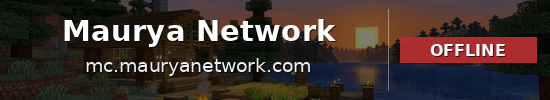 Maurya Network Minecraft server banner