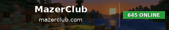 MazerClub Minecraft server banner