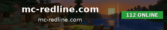 mc-redline.com Minecraft server banner