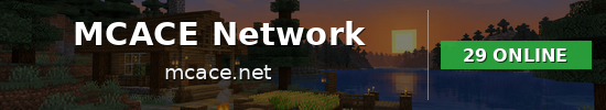 MCACE Network Minecraft server banner