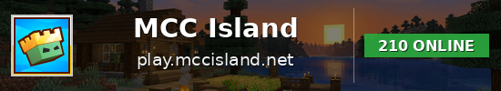 MCC Island Minecraft server banner