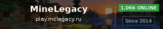 MineLegacy Minecraft server banner