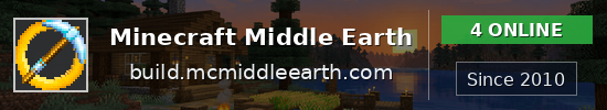 Minecraft Middle Earth Minecraft server banner