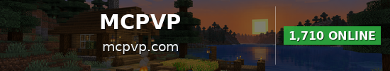 MCPVP Minecraft server banner