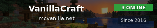 VanillaCraft Minecraft server banner