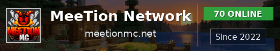 MeeTion Network Minecraft Server IP: meetionmc.net