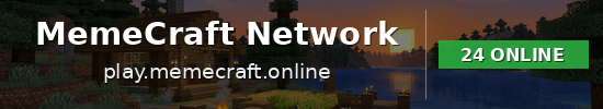 MemeCraft Network Minecraft server banner
