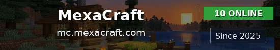 MexaCraft Minecraft server banner