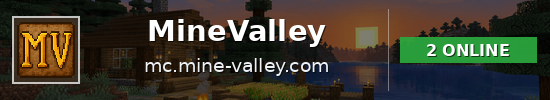 MineValley Minecraft server banner