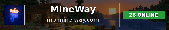 MineWay Minecraft server banner