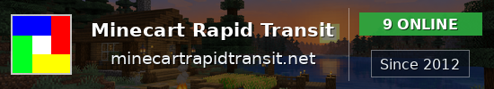 Minecart Rapid Transit Minecraft server banner