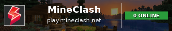 MineClash Minecraft server banner