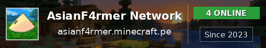 AsianF4rmer Network Minecraft server banner