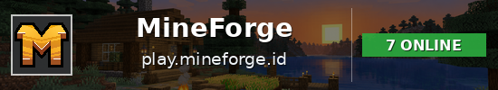 MineForge Minecraft server banner