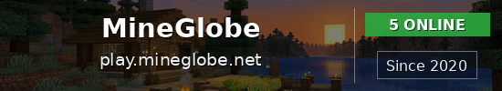 MineGlobe Minecraft server banner