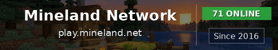 Mineland Network Minecraft server banner