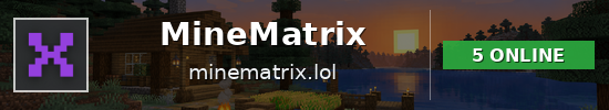 MineMatrix Minecraft server banner