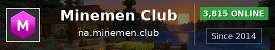 Minemen Club Minecraft server banner