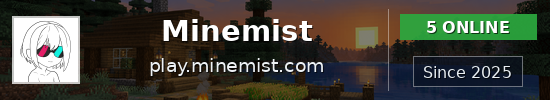 Minemist Minecraft server banner