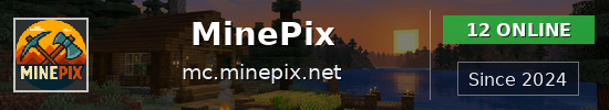 MinePix Minecraft server banner