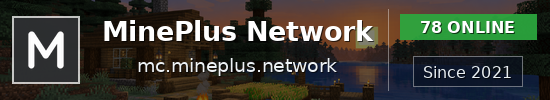MinePlus Network Minecraft server banner
