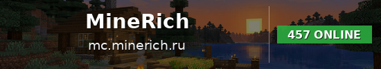 MineRich Minecraft server banner
