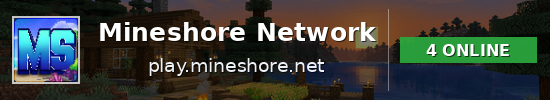 Mineshore Network Minecraft server banner