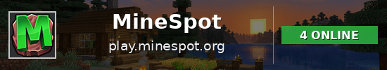 MineSpot Minecraft server banner